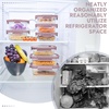 image:image10Pack Glass Food Storage Containers with Tempered Glass Lids  Borosilicate Airtight OvenSafe 4F950F BPAFree 44 amp 16 Cup LeakProof Dishwasher Safe Pink