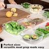 image:image12Pack Glass Containers with Tempered Lids  Borosilicate OvenSafe4F950F Airtight BPAFree MultiSize for Meal Prep Dishwasher Safe 16 cups to 64 cups PinkTempered Lids Gray