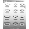 image:image12Pack Glass Containers with Tempered Lids  Borosilicate OvenSafe4F950F Airtight BPAFree MultiSize for Meal Prep Dishwasher Safe 16 cups to 64 cups PinkTempered Lids Gray
