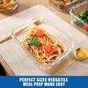 image:image12Pack Glass Containers with Tempered Lids  Borosilicate OvenSafe4F950F Airtight BPAFree MultiSize for Meal Prep Dishwasher Safe 16 cups to 64 cups PinkTempered Lids Gray