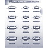 image:image12Pack Glass Containers with Tempered Lids  Borosilicate OvenSafe4F950F Airtight BPAFree MultiSize for Meal Prep Dishwasher Safe 16 cups to 64 cups PinkTempered Lids Blue