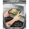 image:image12Pack Glass Containers with Tempered Lids  Borosilicate OvenSafe4F950F Airtight BPAFree MultiSize for Meal Prep Dishwasher Safe 16 cups to 64 cups PinkTempered Lids Gray