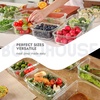image:image15Pack Glass Food Storage Containers with Tempered Lids  Borosilicate Airtight OvenSafe 4F950F BPAFree 44 amp 16 Cup LeakProof Dishwasher Safe