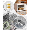 image:image4Pack Glass Food Storage Containers with Tempered Glass Lids 2x 47 Cup amp 2x 93 Cup Airtight Oven amp Microwave Safe Borosilicate Glass 4F to 950FGray