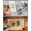 image:image4Pack Glass Food Storage Containers with Tempered Glass Lids 2x 47 Cup amp 2x 93 Cup Airtight Oven amp Microwave Safe Borosilicate Glass 4F to 950FGray