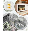 image:image4Pack Glass Food Storage Containers with Tempered Glass Lids 2x 47 Cup amp 2x 93 Cup Airtight Oven amp Microwave Safe Borosilicate Glass 4F to 950FGreen