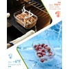 image:image4Pack Glass Food Storage Containers with Tempered Glass Lids 2x 47 Cup amp 2x 93 Cup Airtight Oven amp Microwave Safe Borosilicate Glass 4F to 950FGreen