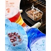image:image4Pack Glass Food Storage Containers with Tempered Glass Lids 2x 47 Cup amp 2x 93 Cup Airtight Oven amp Microwave Safe Borosilicate Glass 4F to 950FGreen