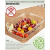 image:image4Pack Glass Food Storage Containers with Tempered Glass Lids 2x 47 Cup amp 2x 93 Cup Airtight Oven amp Microwave Safe Borosilicate Glass 4F to 950FGreen