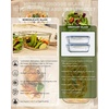 image:image4Pack Glass Food Storage Containers with Tempered Glass Lids 2x 47 Cup amp 2x 93 Cup Airtight Oven amp Microwave Safe Borosilicate Glass 4F to 950FGreen