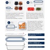 image:image4Pack Glass Food Storage Containers with Tempered Glass Lids 2x 47 Cup amp 2x 93 Cup Airtight Oven amp Microwave Safe Borosilicate Glass 4F to 950FLight blue