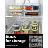 image:image4Pack Glass Food Storage Containers with Tempered Glass Lids 2x 47 Cup amp 2x 93 Cup Airtight Oven amp Microwave Safe Borosilicate Glass 4F to 950FLight gray