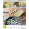 image:image4Pack Glass Food Storage Containers with Tempered Glass Lids 2x 47 Cup amp 2x 93 Cup Airtight Oven amp Microwave Safe Borosilicate Glass 4F to 950FLight blue