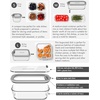 image:image4Pack Glass Food Storage Containers with Tempered Glass Lids 2x 47 Cup amp 2x 93 Cup Airtight Oven amp Microwave Safe Borosilicate Glass 4F to 950FLight gray