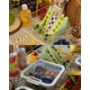 image:image4Pack Glass Food Storage Containers with Tempered Glass Lids 2x 47 Cup amp 2x 93 Cup Airtight Oven amp Microwave Safe Borosilicate Glass 4F to 950FLight gray