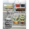 image:image4Pack Glass Food Storage Containers with Tempered Glass Lids 2x 47 Cup amp 2x 93 Cup Airtight Oven amp Microwave Safe Borosilicate Glass 4F to 950FLight gray