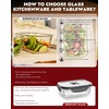 image:image4Pack Glass Food Storage Containers with Tempered Glass Lids 2x 47 Cup amp 2x 93 Cup Airtight Oven amp Microwave Safe Borosilicate Glass 4F to 950FPink