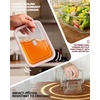 image:image4Pack Glass Food Storage Containers with Tempered Glass Lids 2x 47 Cup amp 2x 93 Cup Airtight Oven amp Microwave Safe Borosilicate Glass 4F to 950FPink