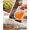 image:image4Pack Glass Food Storage Containers with Tempered Glass Lids 2x 47 Cup amp 2x 93 Cup Airtight Oven amp Microwave Safe Borosilicate Glass 4F to 950FPink