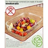 image:image4Pack Glass Food Storage Containers with Tempered Glass Lids 2x 47 Cup amp 2x 93 Cup Airtight Oven amp Microwave Safe Borosilicate Glass 4F to 950FPink