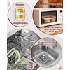 image:image4Pack Glass Food Storage Containers with Tempered Glass Lids 2x 47 Cup amp 2x 93 Cup Airtight Oven amp Microwave Safe Borosilicate Glass 4F to 950FPink