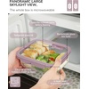 image:image5Pack Borosilicate Glass Containers with Tempered Lids 352oz44 Cup Airtight Meal Prep Set MicrowaveFreezer Safe Pink