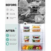 image:image8Pack Borosilicate Glass Food Storage Containers with Airtight Lids  Microwave Oven Freezer Safe LeakProof BPAFree  Meal Prep Baking amp Gift SetPlastic Lids